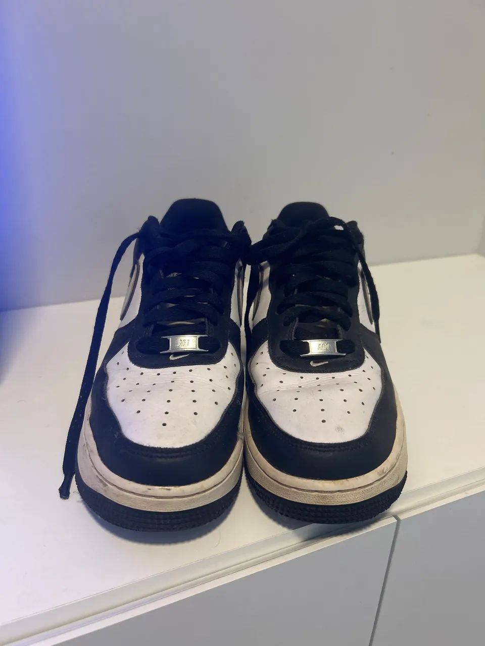Tênis Nike Air force preto e branco  - Foto 3
