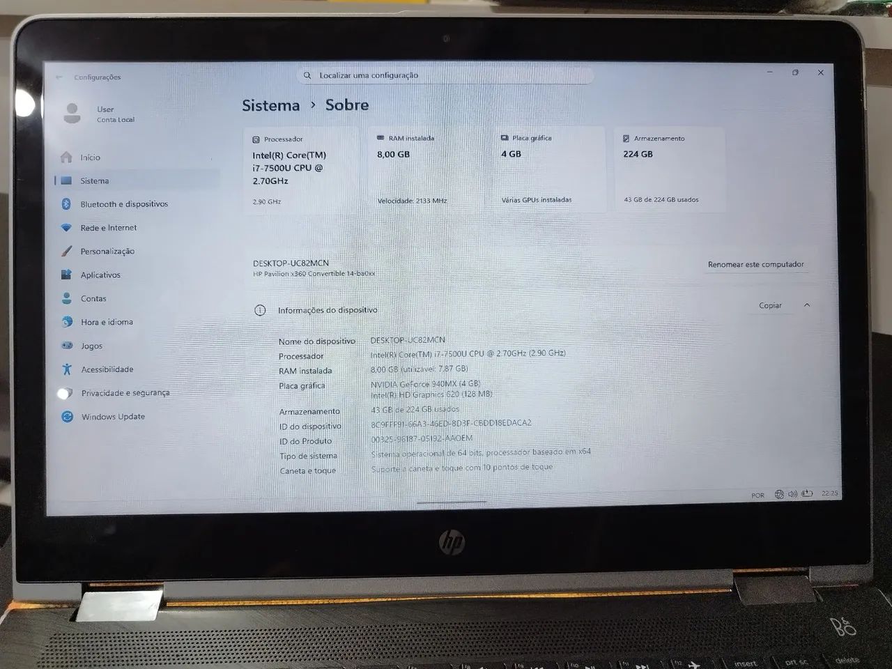 Notebook HP PAVILLION X360 - 2 em 1 com touchscreen - Foto 4