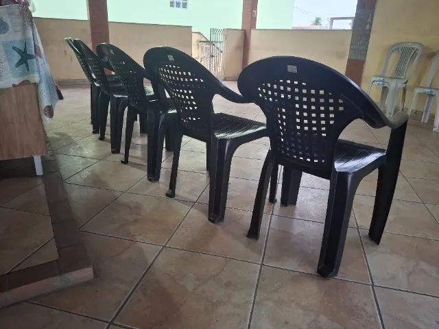 Poltrona Plástica Cadeira com Encosto Resistente Duoplastic - Foto 3