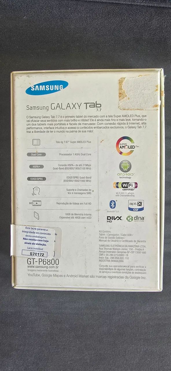 Tablet Samsung Galaxy tab 7.7 (com defeito) - Foto 2