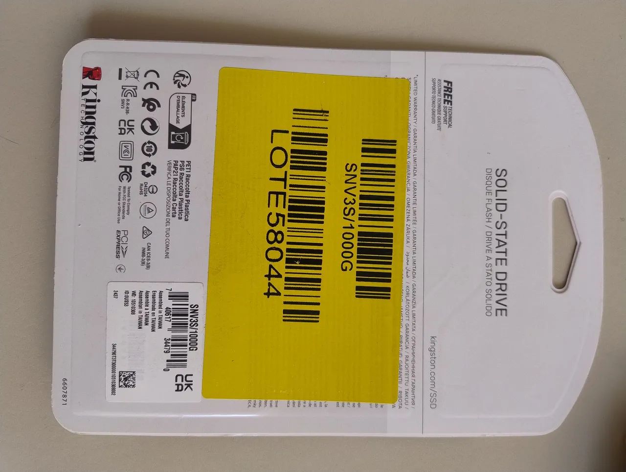ssd Nvme kingston nv3 1tb lacrado - Foto 2