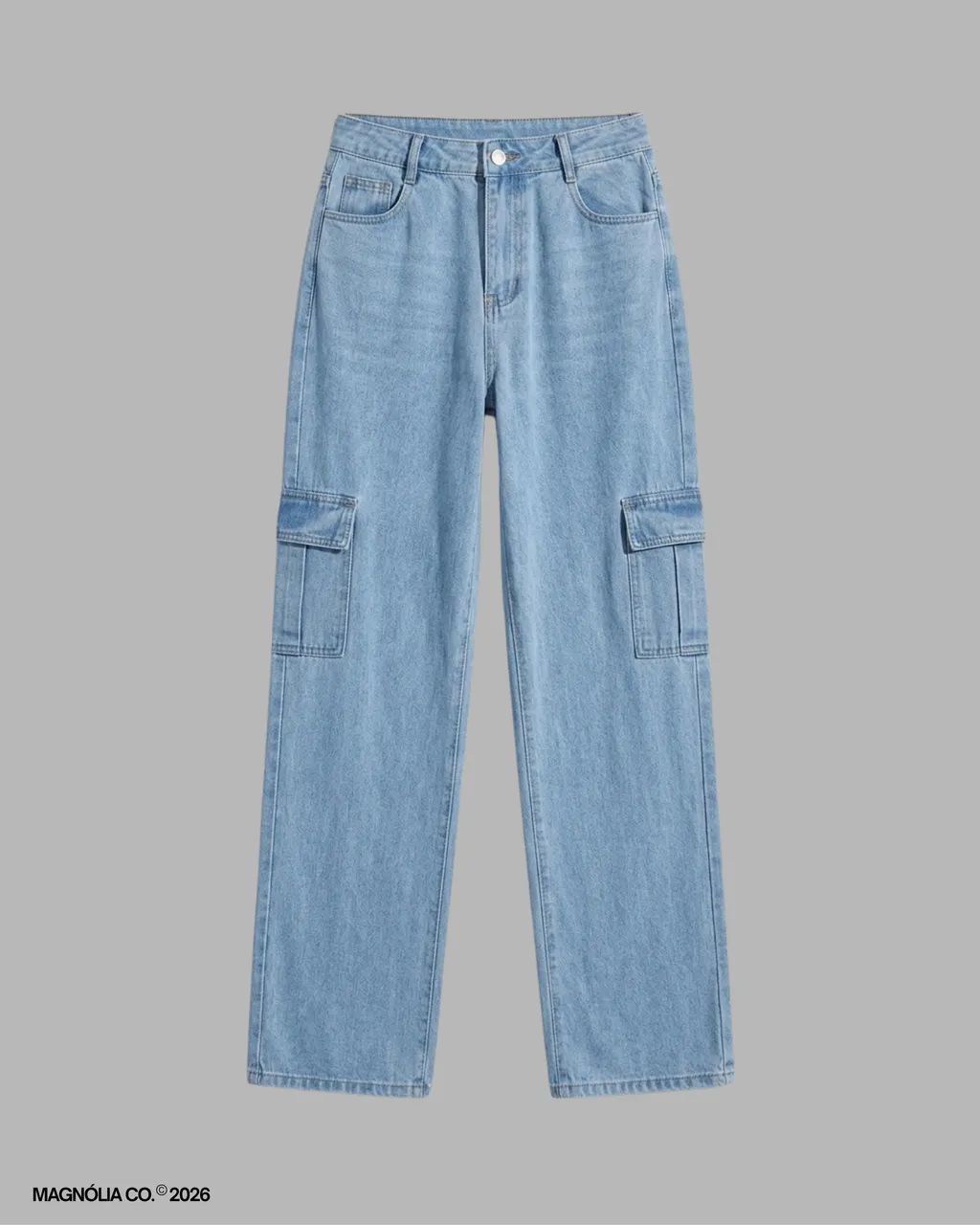 calça wide cargo