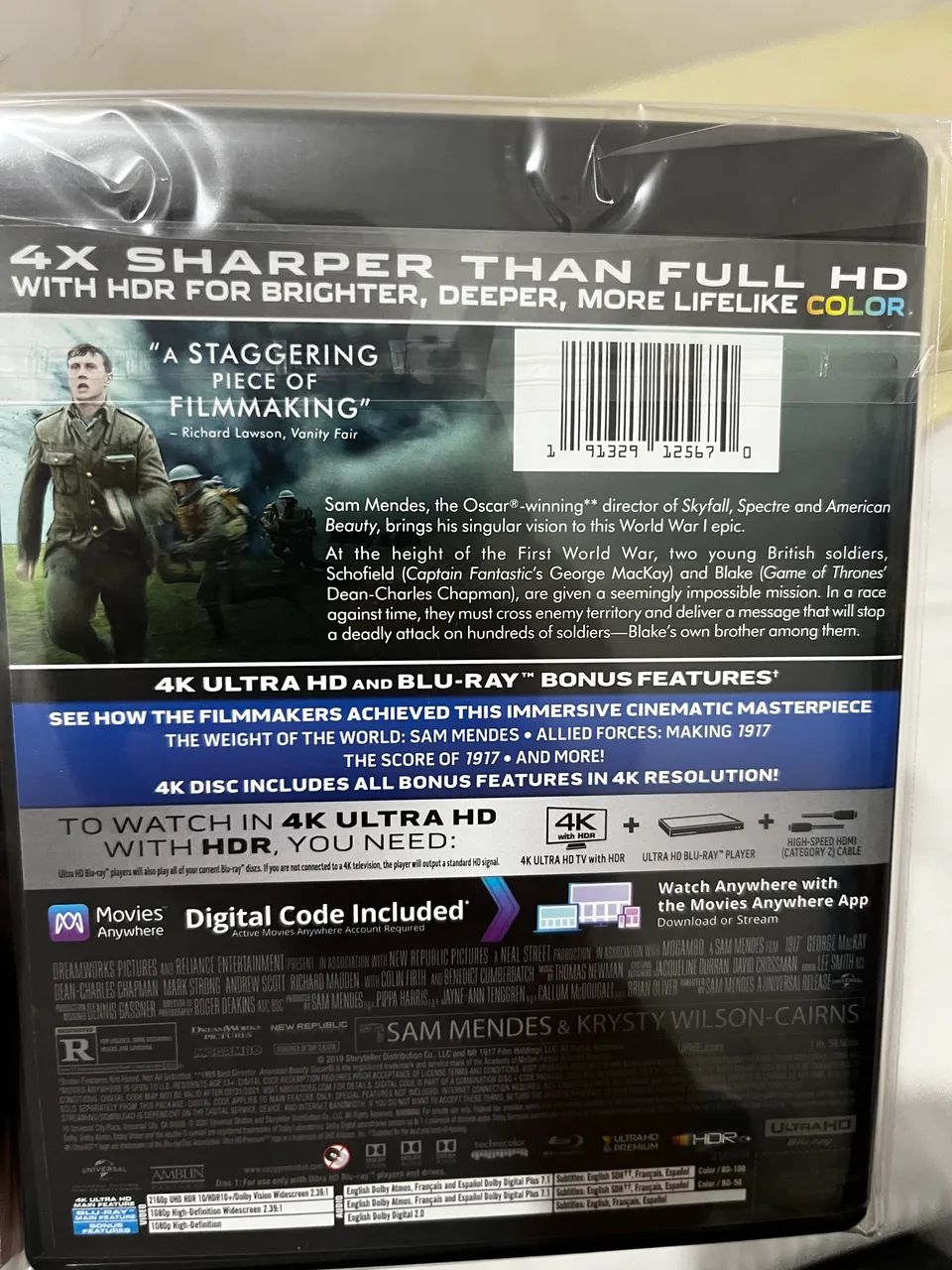 1917 4k Blu-ray sem ptbr filme - Foto 2