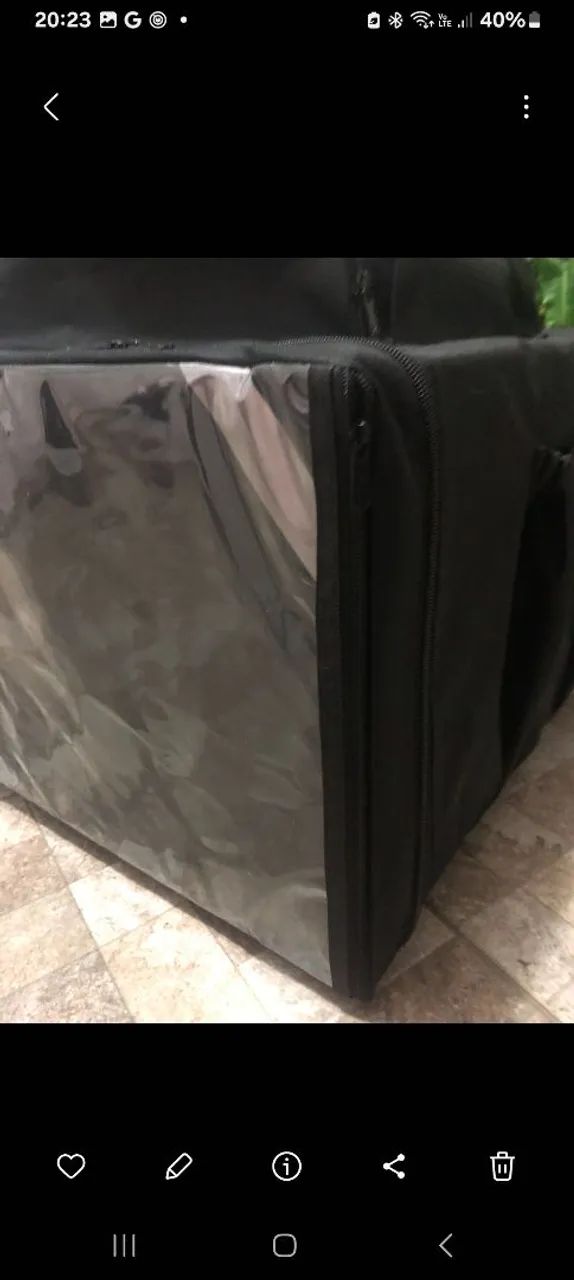 Bag mochila para pizzas de até  45 cm Nova ,  o isopor térmico - Foto 4