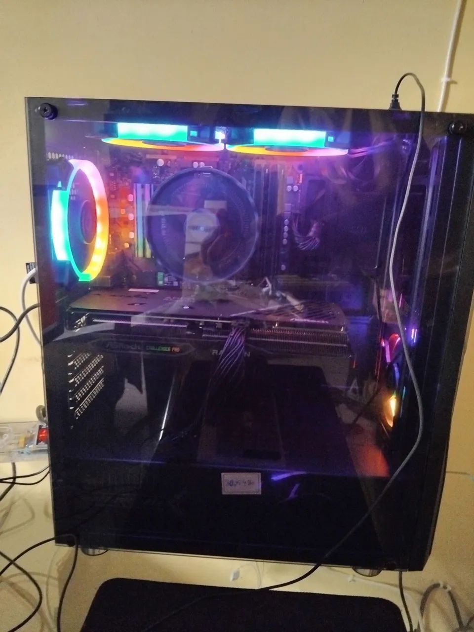 PC Gamer Completo Ryzen 5 5500 RX 7600 + 2 Monitores + Webcam + Microfone - Foto 3