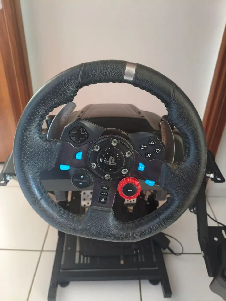 kit Logitech G29 com pedais, câmbio e suporte cockpit ? PS5 e PC - Foto 3