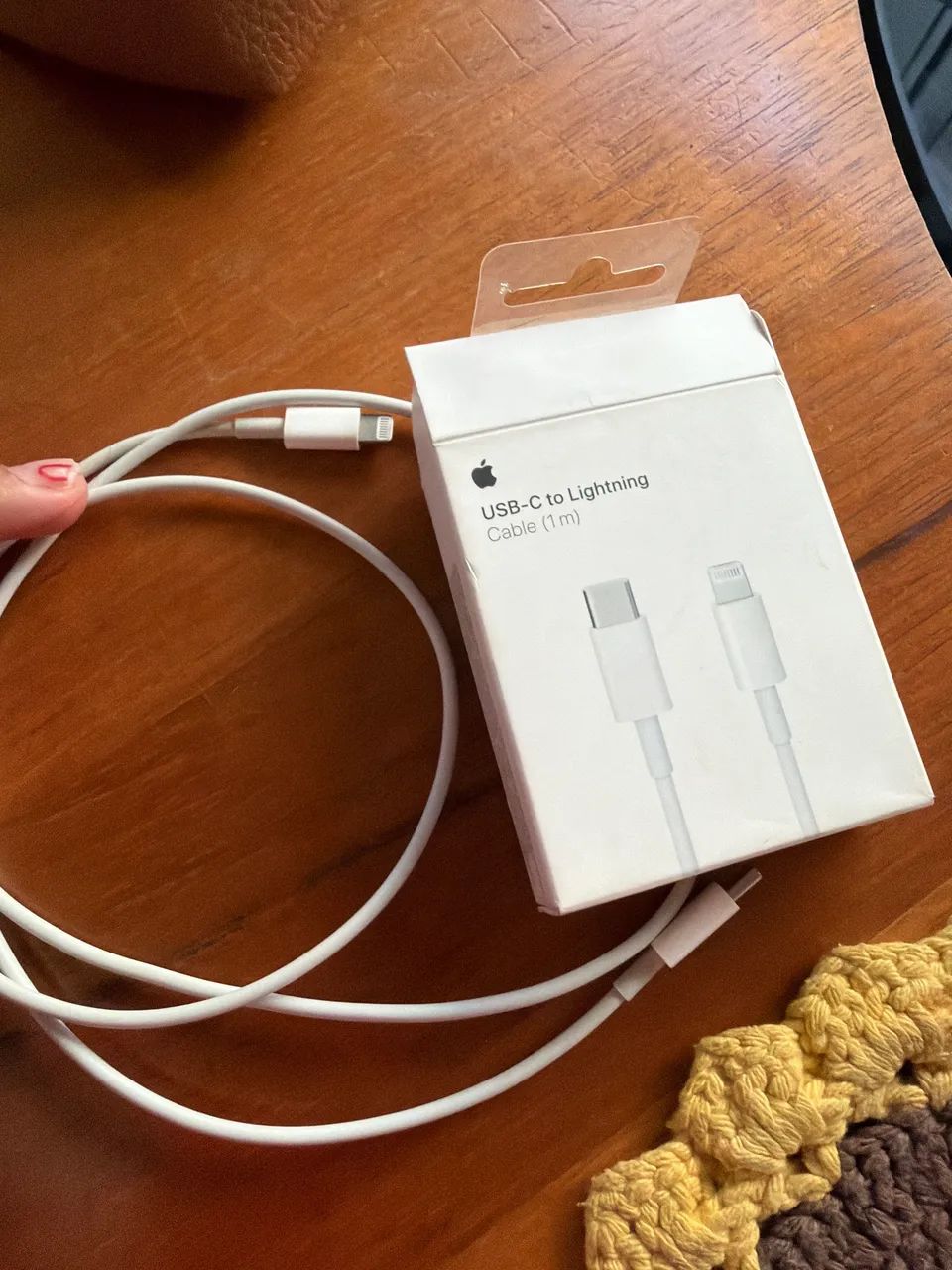 Cabo de carregador light Apple Original 1m com caixa 