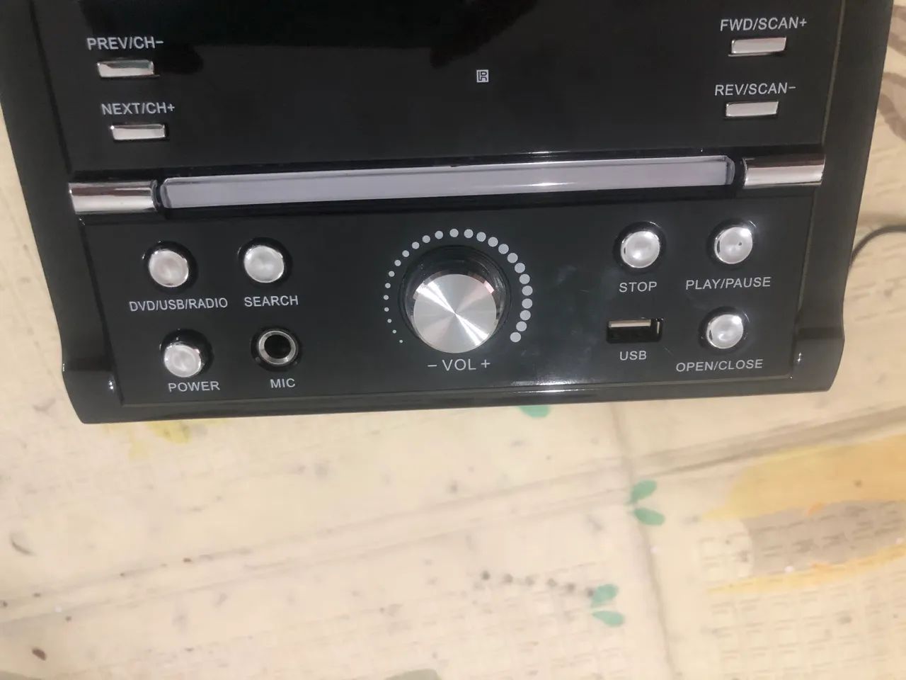 Rádio mini system caixinha caixa DVD som tocador mp3