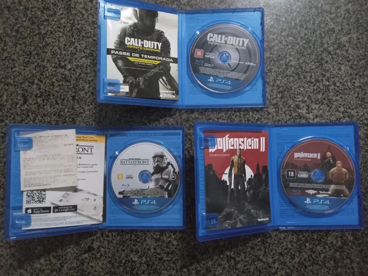 Star Wars, COD IW e Wolfenstein 2 PS4 - Foto 2