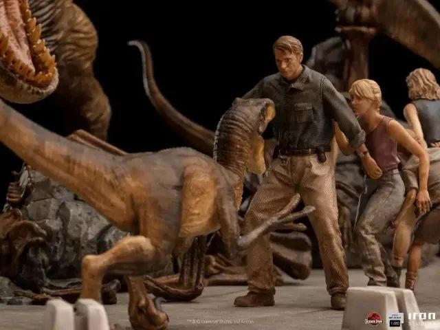 Diorama The Final Scene - Jurassic Park 1/20 - Iron Studios - Foto 4