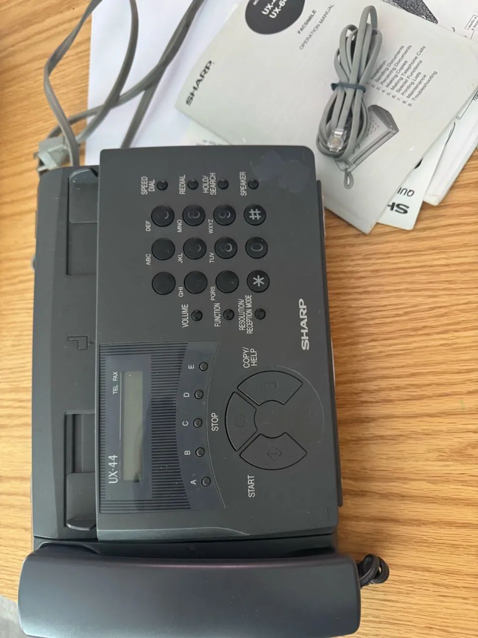 Fax Sharp UX-44 funcionando + manual original - Foto 3