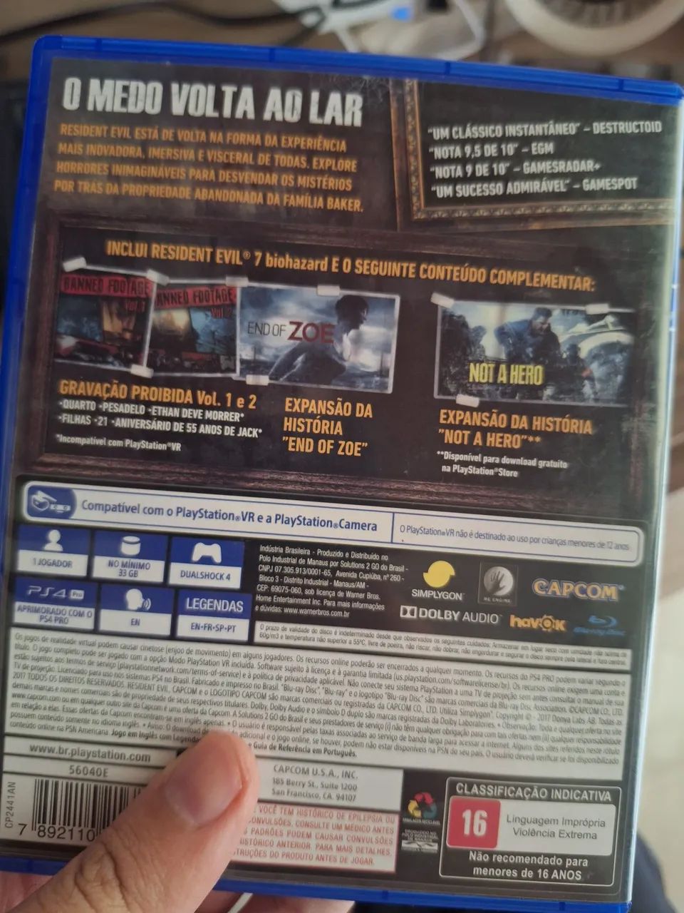Resident evil 7 gold edition todas dlc no disco ps4/ps5 - Foto 2