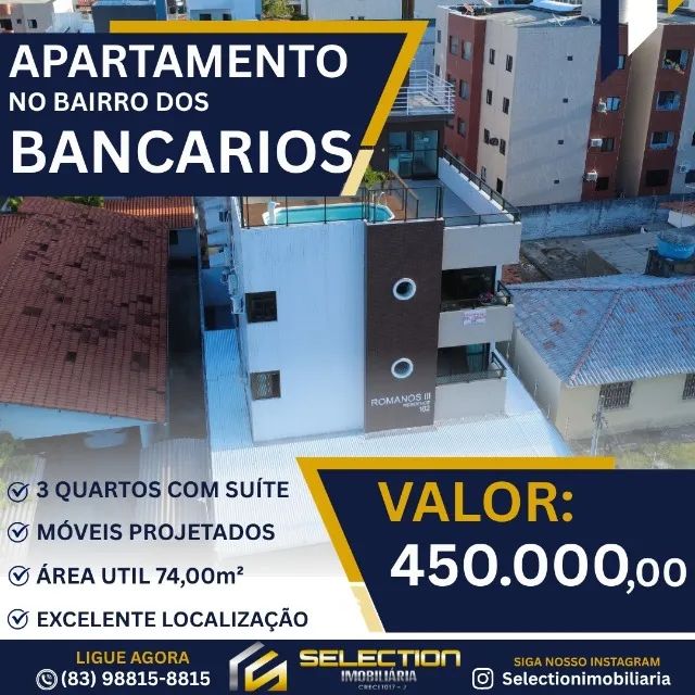 Apartamento nos Bancarios, 3 quartos