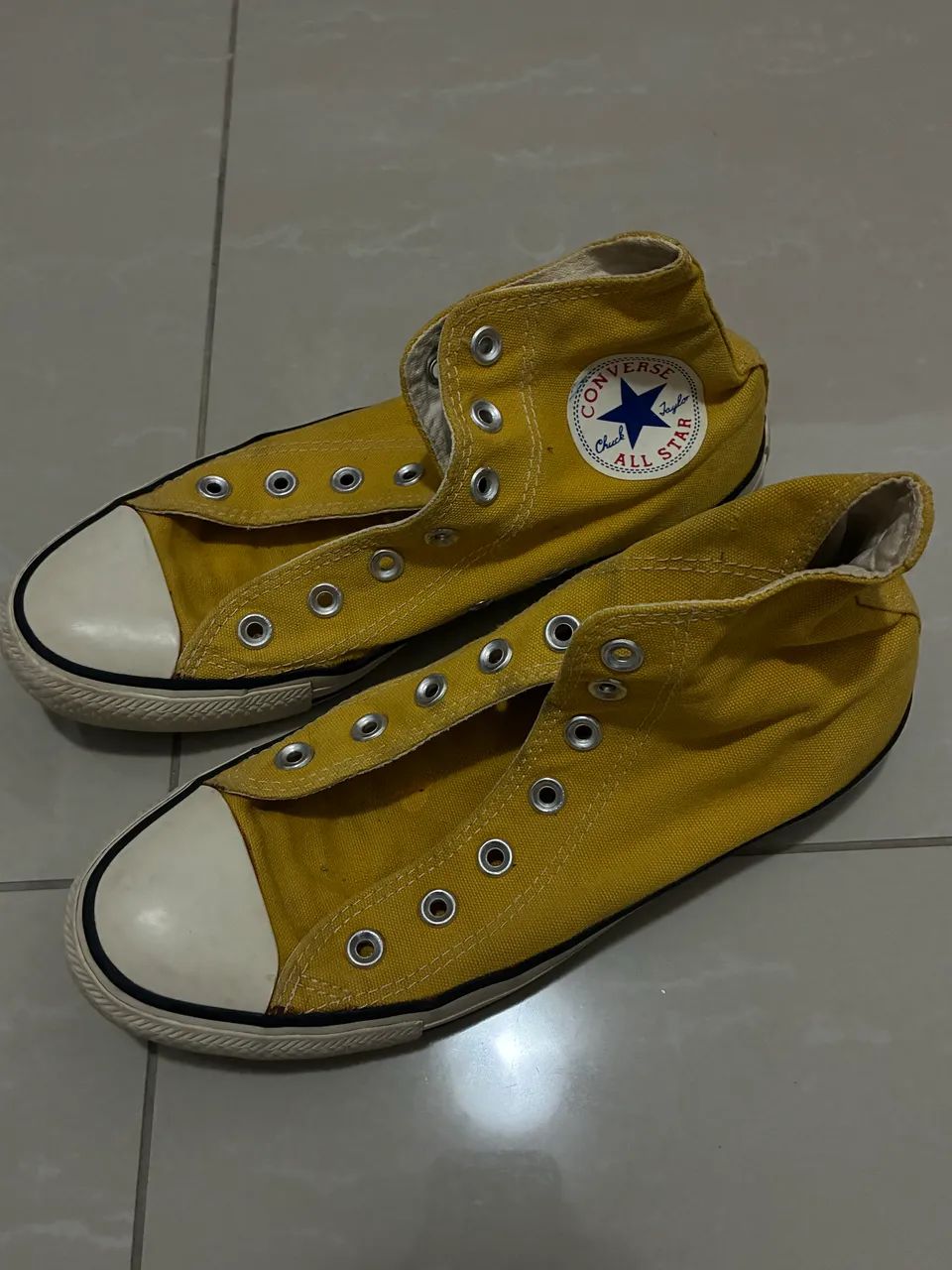 tênis converse all star amarelo 37