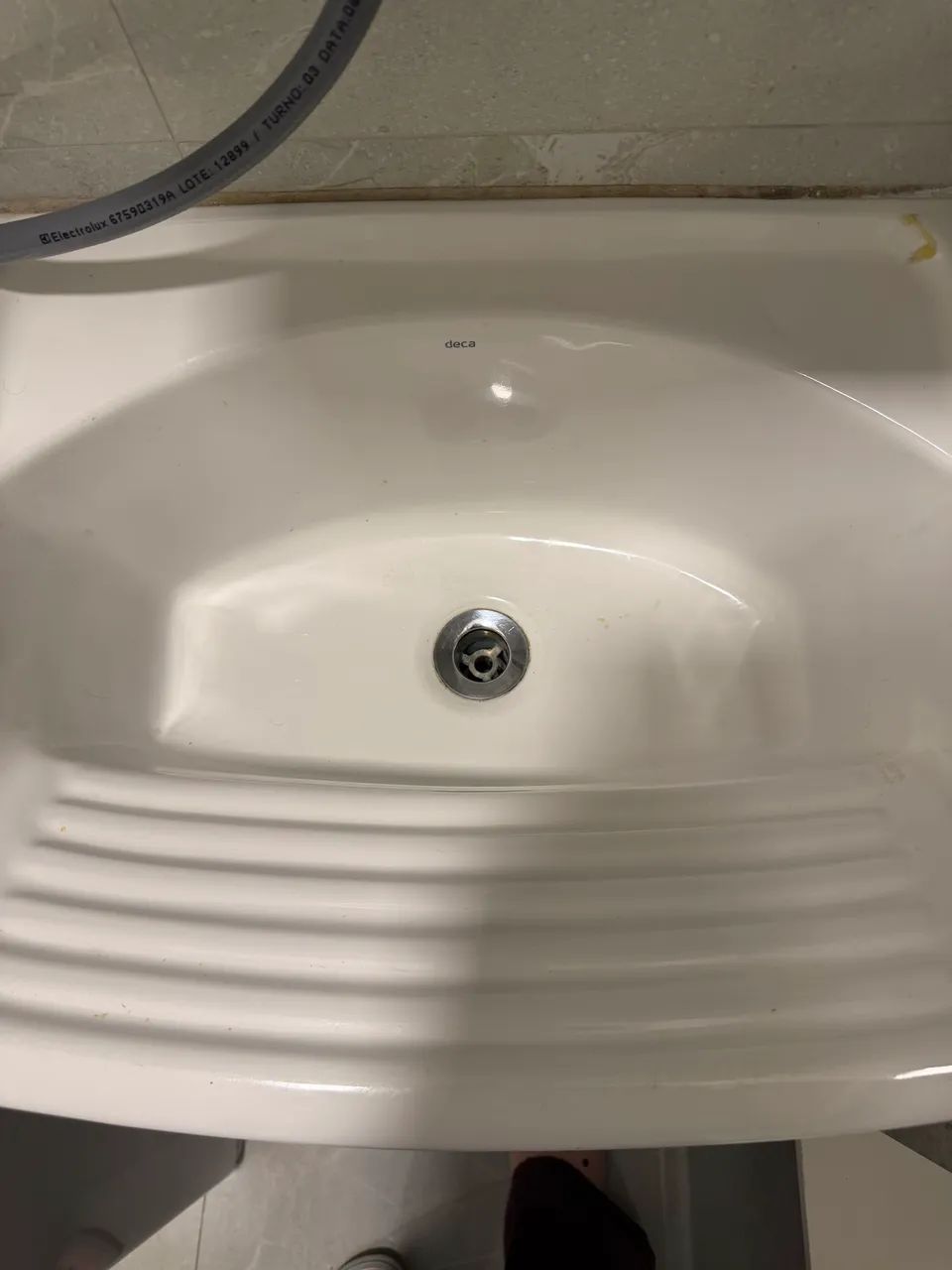 TANQUE DE LOUÇA DECA BRANCO COM COLUNA - Foto 4