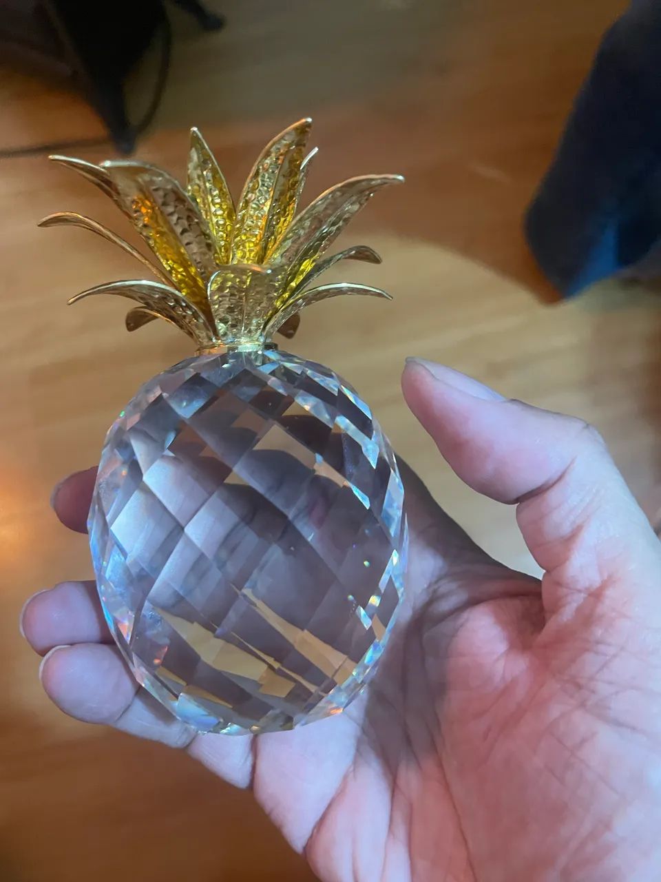 Enorme e pesado  Abacaxi  em cristal Swarovski  - Foto 2