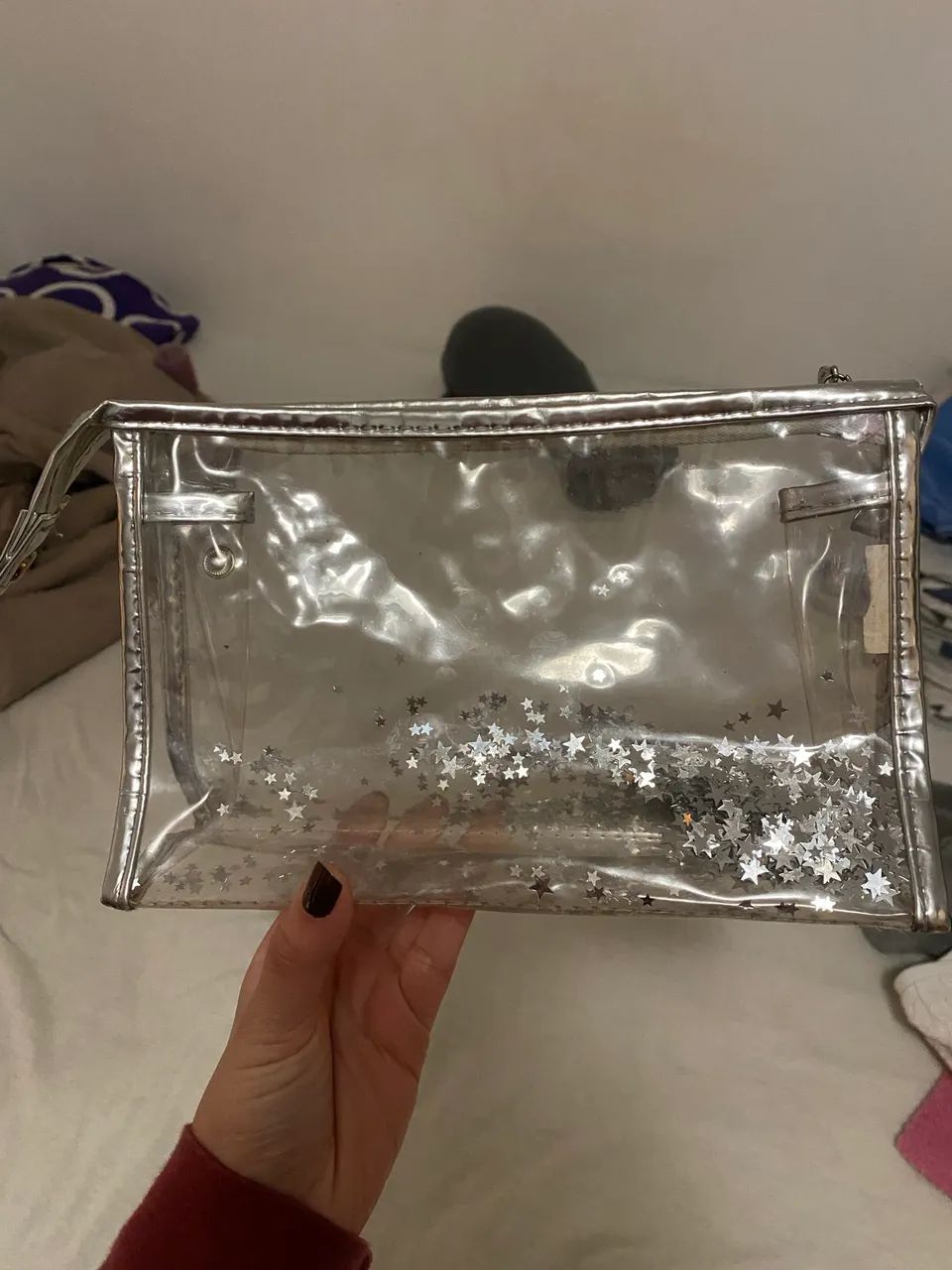 NECESSAIRE TRANSPARENTE COM ESTRELAS - Foto 2