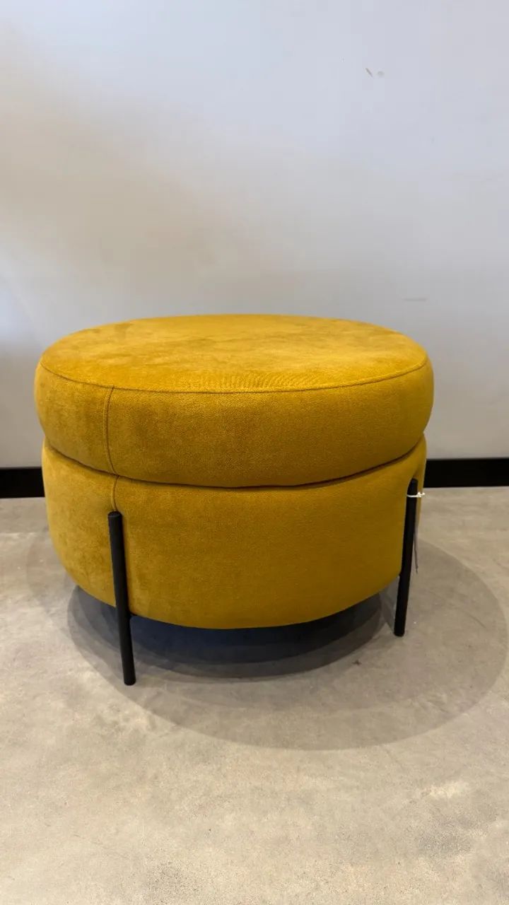 PUFF INDUSTRIAL MOSTARDA - Lyam Decor