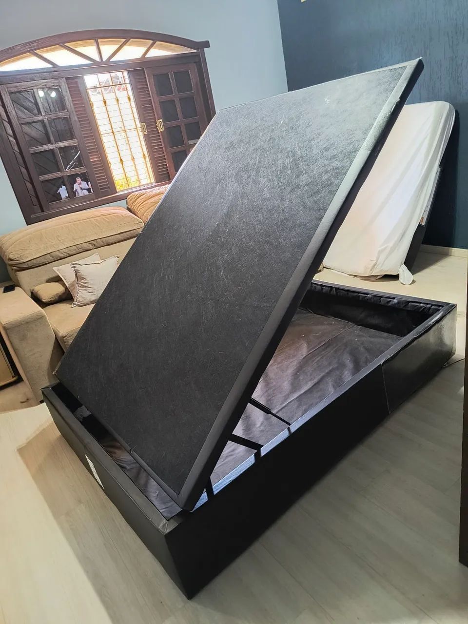 Vendo colchão e box baú ortobom - Foto 4