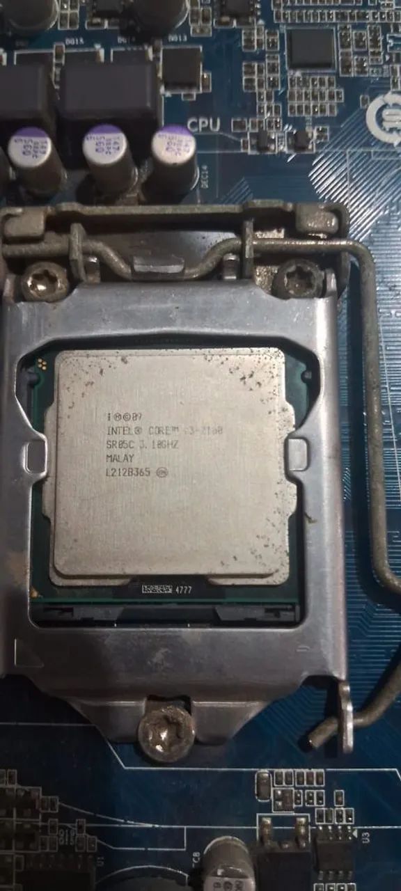Placa mãe H6m1 + I3 e memória RAM DDR3 - Foto 3