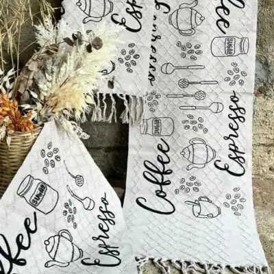 Conjunto de passadeira+2 tapetes 