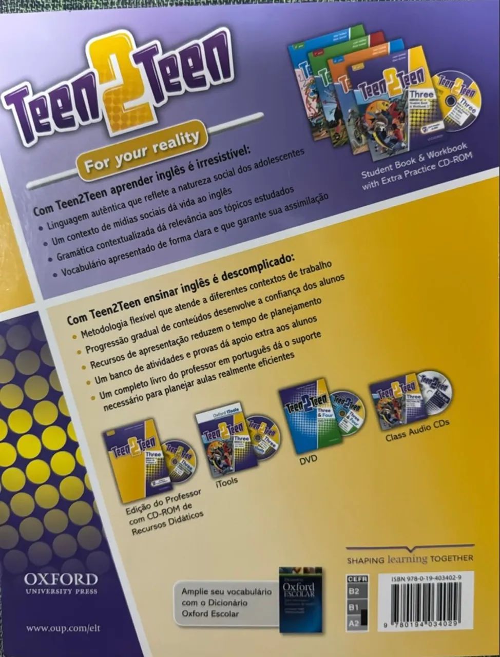 Livro: Teen2teen Three Student Book and workbook 3 pack - editora Oxford - Foto 2