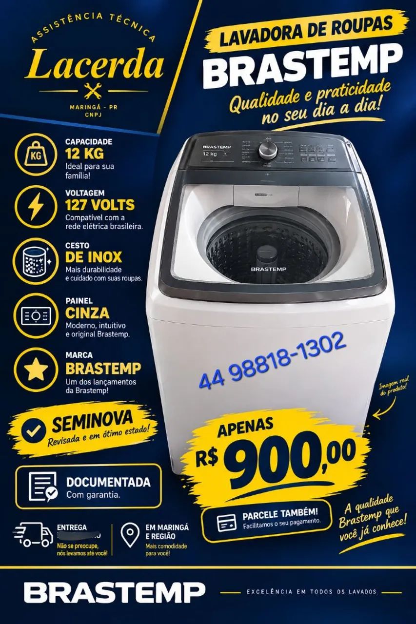 Brastemp 12kg garantia 