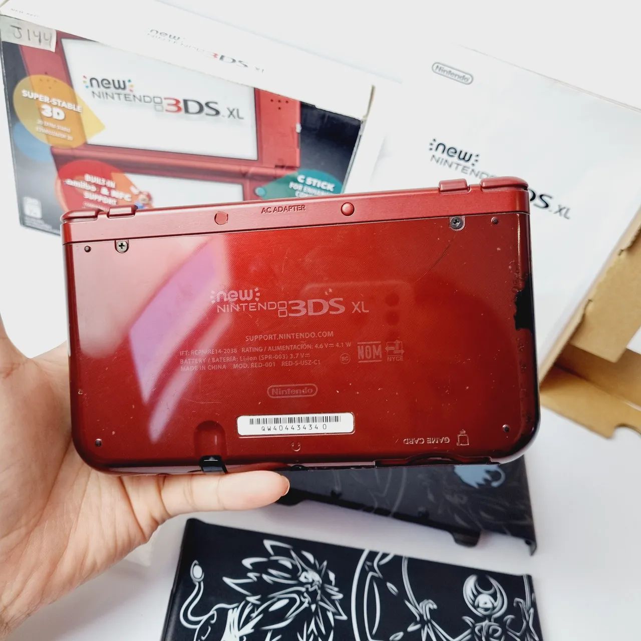 J144-CONSOLE NEW 3DS XL RED DESBLOQUEADO - Foto 5