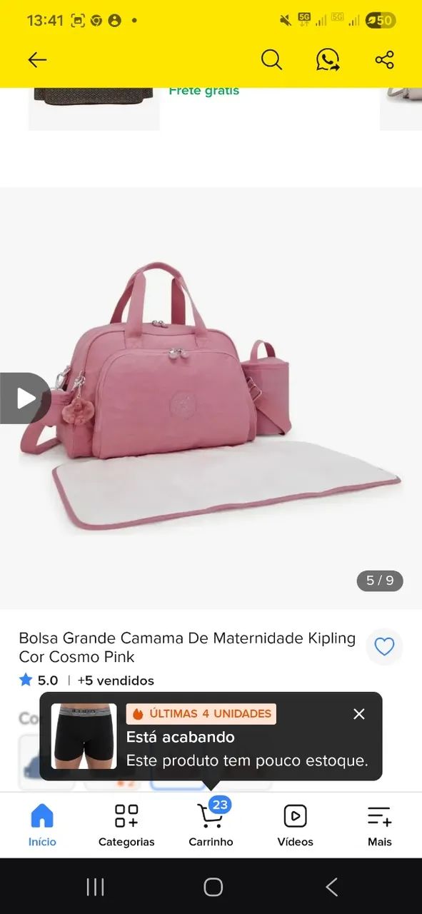 Mala maternidade kipling original  - Foto 3