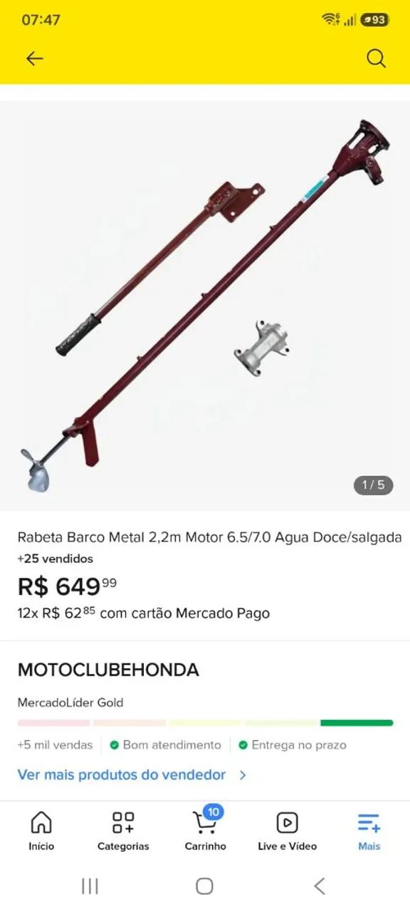 Motor e Rabeta  - Foto 3