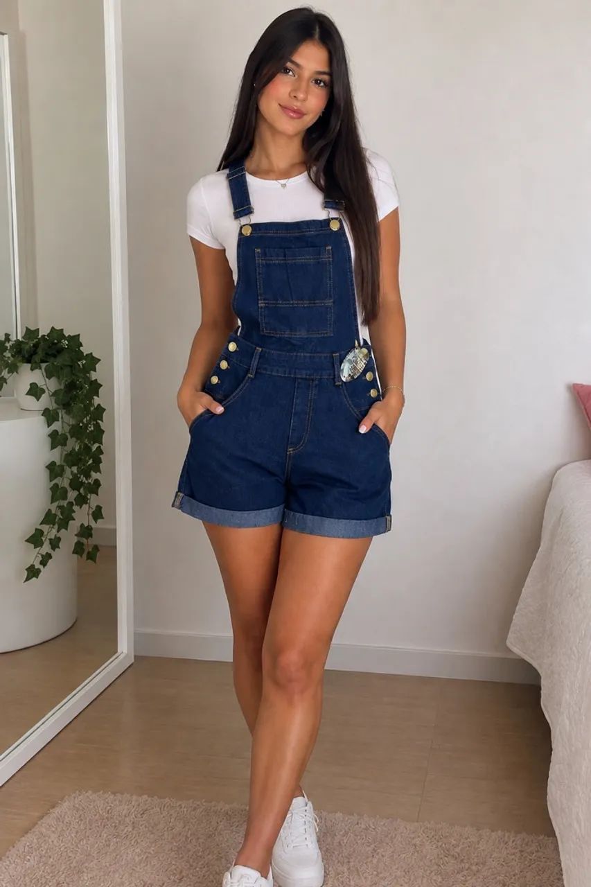 Macaquinho Jeans