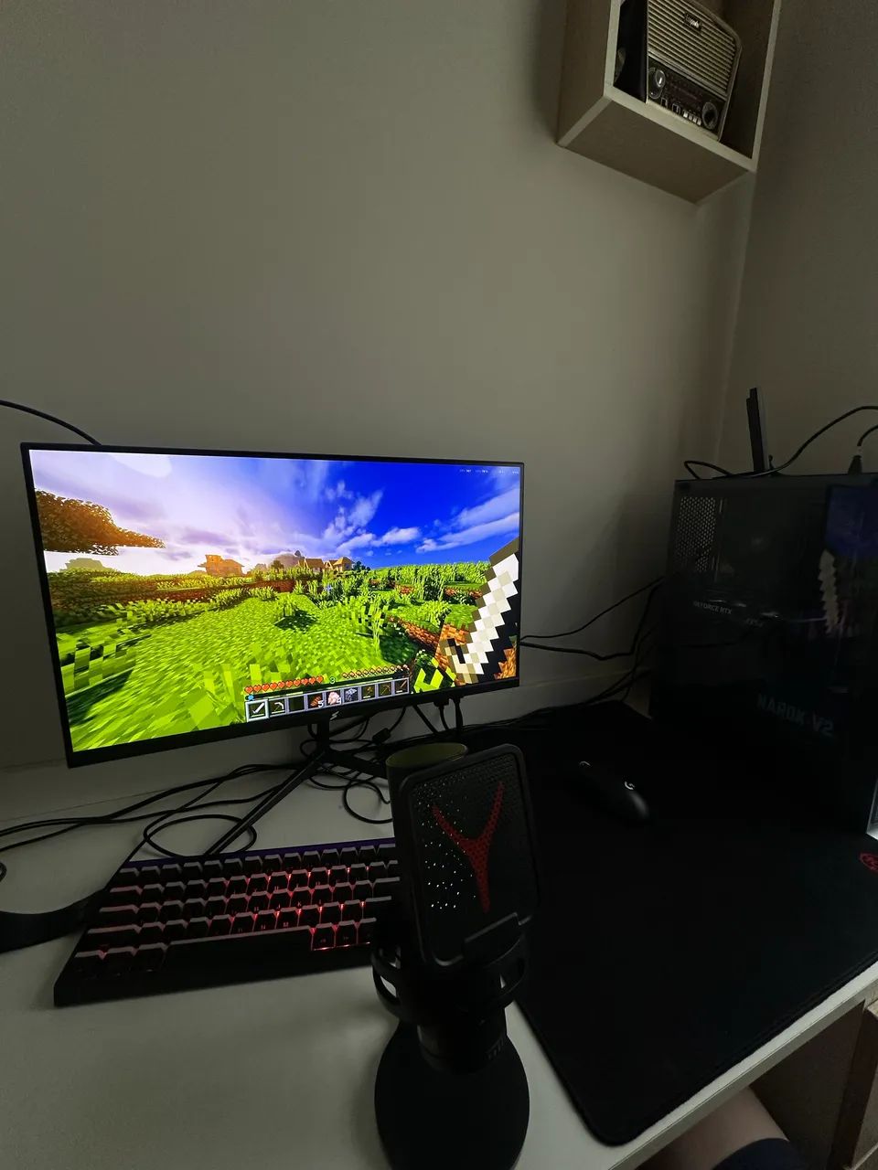 Monitor Gamer SuperFrame Precision, 23.8 Pol, Flat, Full HD, IPS, 1ms, 180Hz
