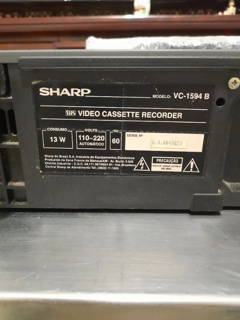 Video Cassete Sharp VC 1594 - Foto 4