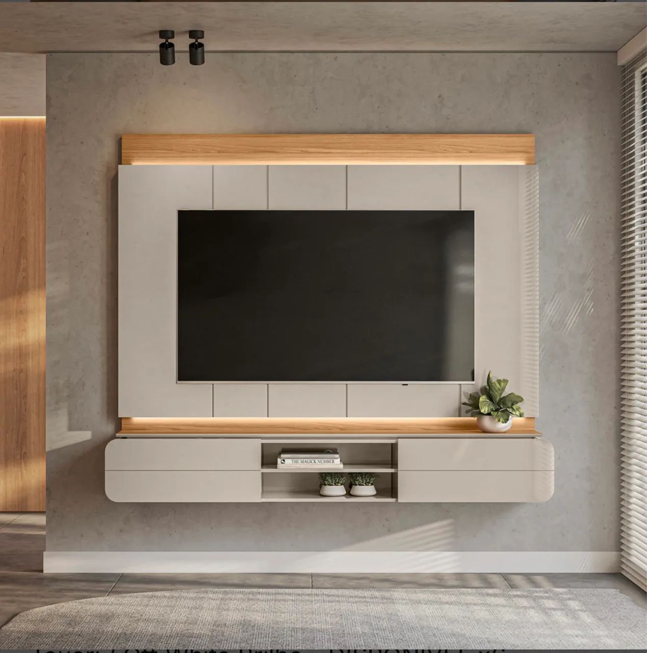 Painel Home com Detalhe Chanfrado