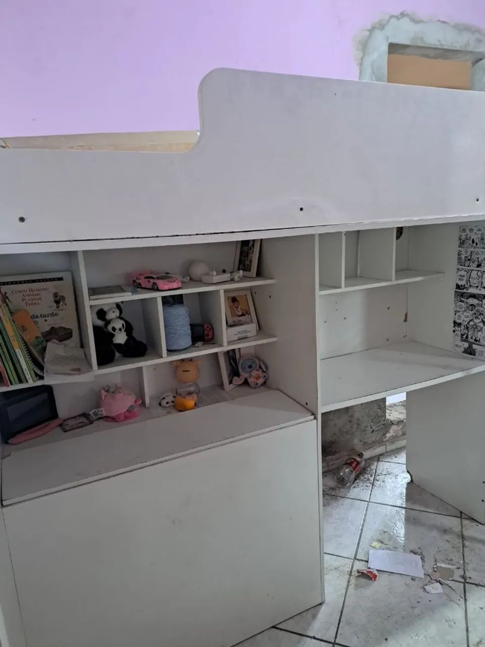Cama alta de solteiro com baú  - Foto 4