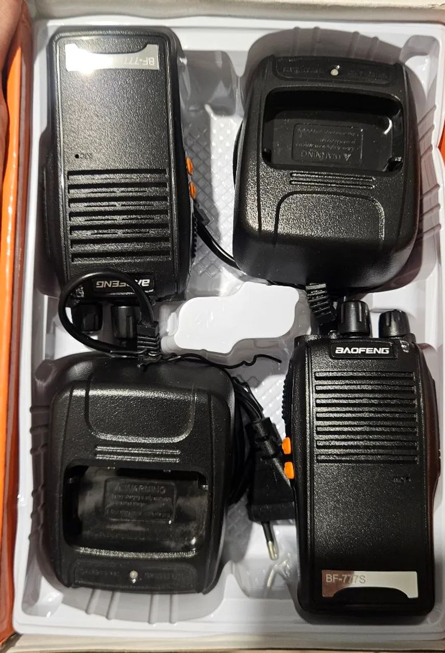 Kit rádio comunicador bf777s novo estado de 0 - Foto 2