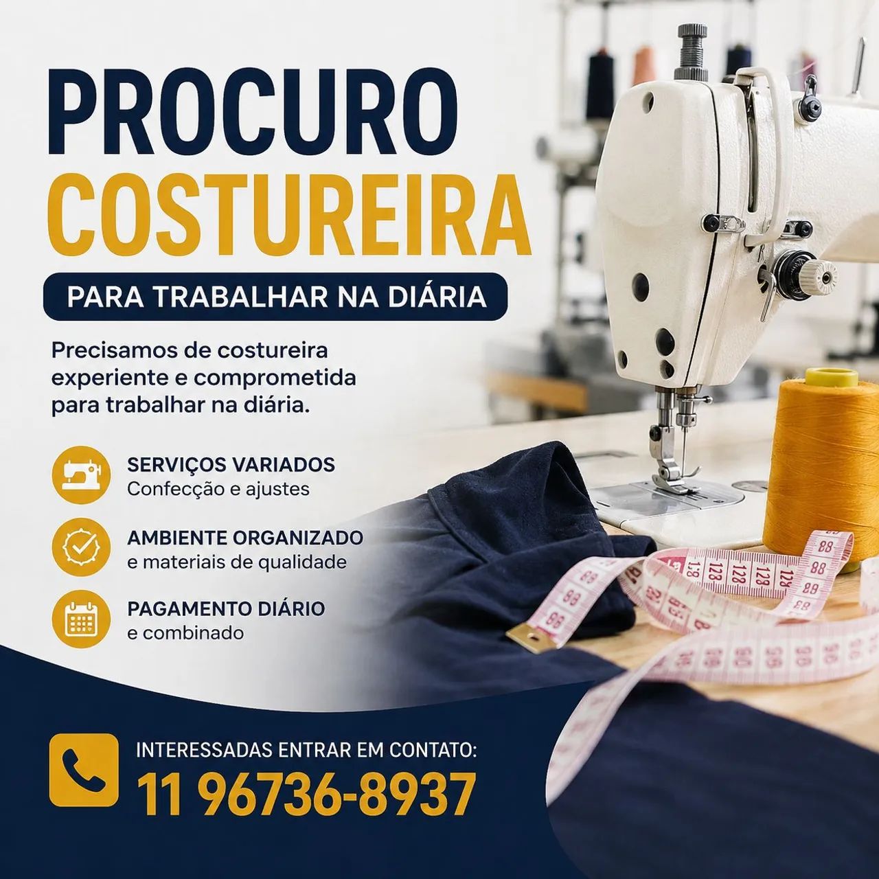 Preciso de costureira 