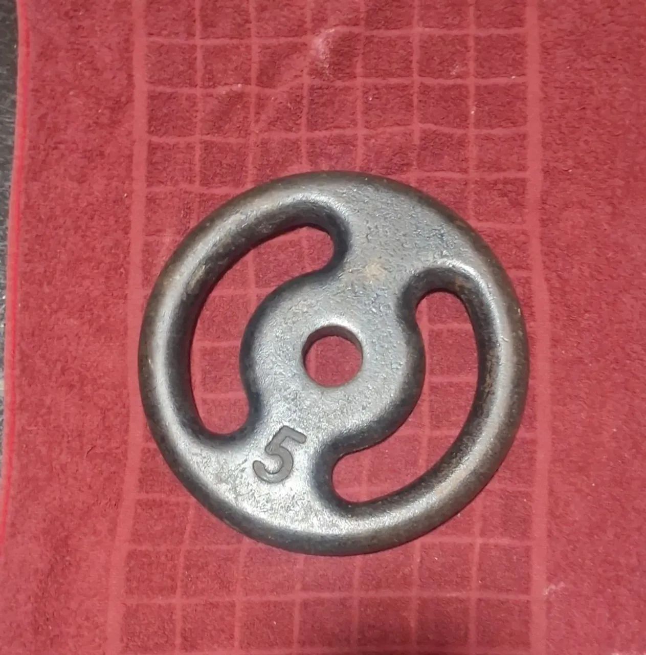 Anilha 5kg de Ferro Fundido - Preta