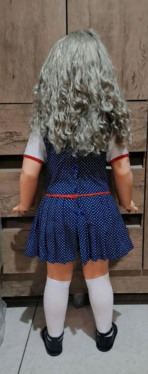 Boneca amiguinha da estrela vestido azul com bolinhas - Foto 3