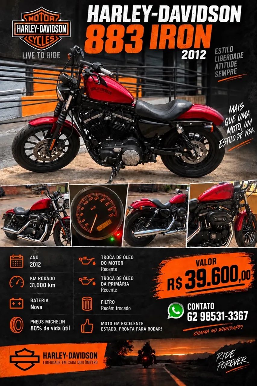 Harley Davidson 883 iron 2012