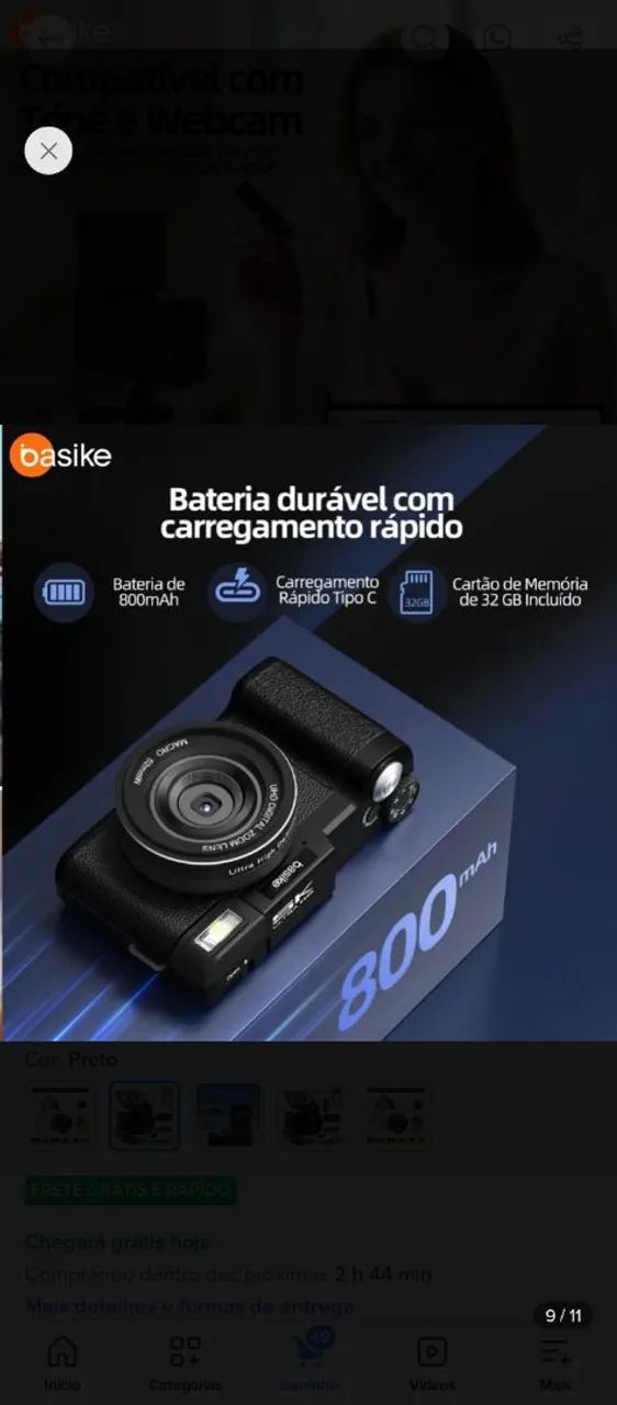 Câmera Digital BAZIKE na caixa. - Foto 4