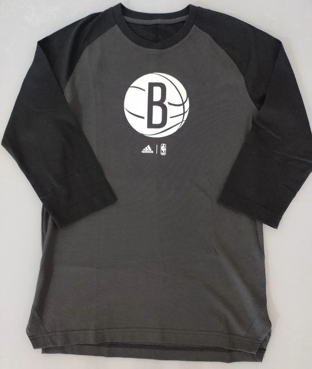 Camiseta Adidas Manga 3/4 - Brooklyn Nets