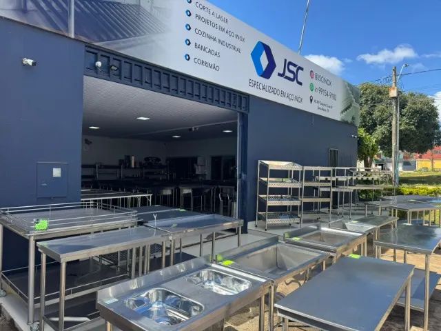 Cozinha industrial em aço inox