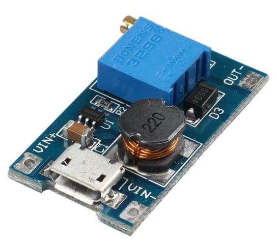 COD-AM207 Fonte Regulável Dc-dc 2-24v Para Até 28v Step-up Boost Arduino Automação Rob