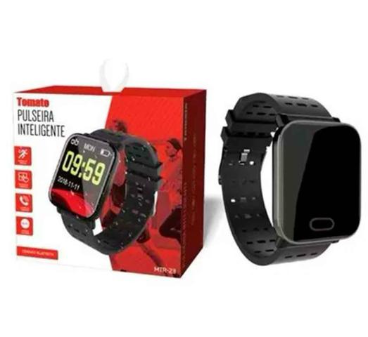 Relógio Prova D'água SmartWatch Inteligente Bluetooth Monitor Cardiaco Tomate Mtr-23