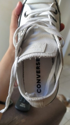 all star branco número 35