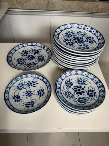 Conjunto Oriental para Sushi (Comida Japonesa) em Porcelana Colonial Azul -  Loja de Porcelana - Porcelana Monte Sião