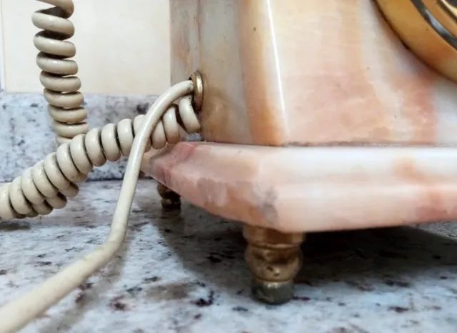 Telefone Vintage- Mármore Original, Década De ?70 - Foto 5