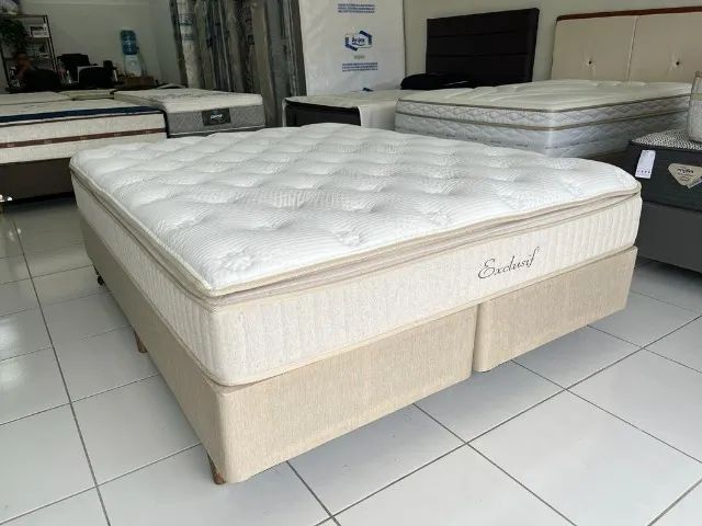 Cama Box Queen Size Pillow Top Macio Molas Ensacadas Marca Sankonfort Nova! - Foto 3
