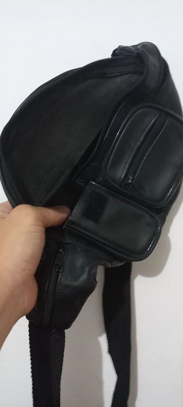 Pochete couro tática (com coldre) - Foto 5